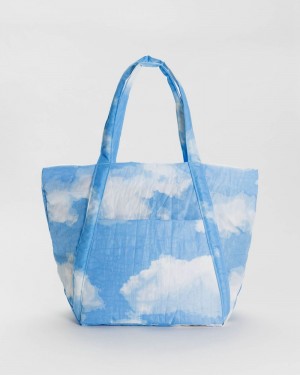 Baggu Cloud Tote Bags Blue White | 2309-MLTAQ