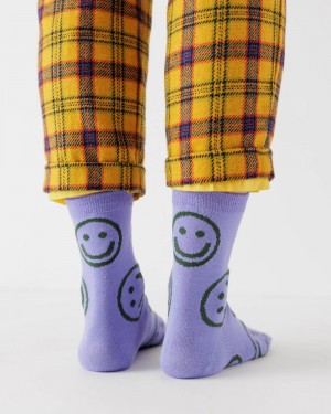 Baggu Crew Socks Lavender | 3617-OISZG