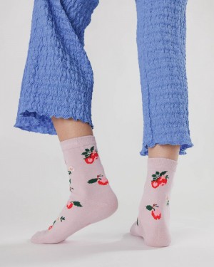 Baggu Crew Socks Pink | 7531-NGKEZ