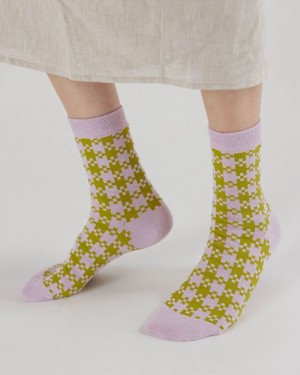 Baggu Crew Socks Yellow | 3857-EDITA