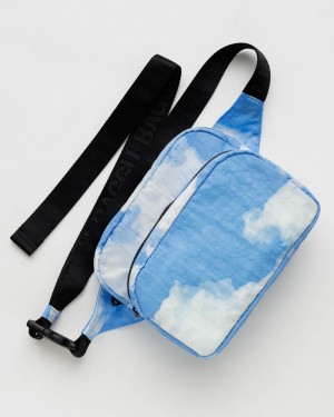 Baggu Fanny Pack Crossbody Bags Blue White | 6205-RWHCG