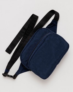 Baggu Fanny Pack Crossbody Bags Navy | 4583-MNBOZ