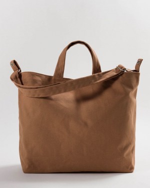 Baggu Horizontal Duck Tote Bags Brown | 1957-XFRGY