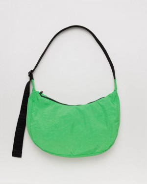 Baggu Medium Nylon Crescent Crossbody Bags Green | 3902-QEDRK