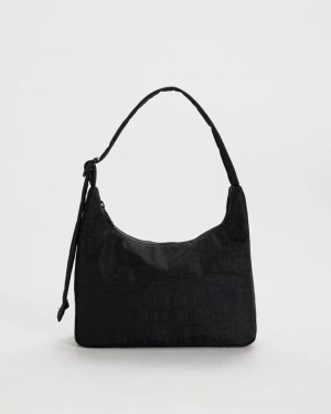 Baggu Mini Nylon Shoulder Bags Black | 3096-HEWTA