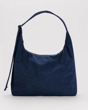 Baggu Nylon Shoulder Bags Navy | 9830-PXOCU