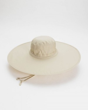 Baggu Packable Sun Hats Beige | 3572-MIERH