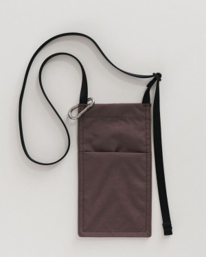 Baggu Phone Sling Crossbody Bags Brown | 9451-FOCHA