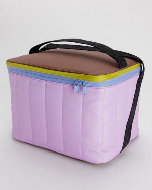 Baggu Puffy Cooler Bags Purple | 0687-YJAQP