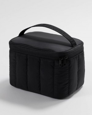 Baggu Puffy Lunch Bags Black | 6570-JEQCP