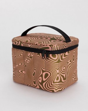 Baggu Puffy Lunch Bags Brown | 4061-YXSJU