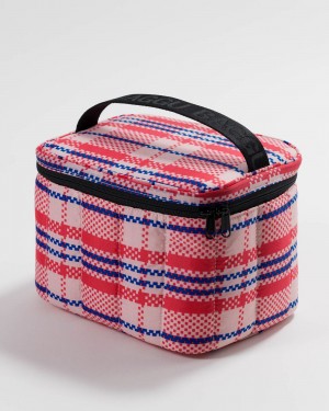 Baggu Puffy Lunch Bags Pink | 8374-SNZOB