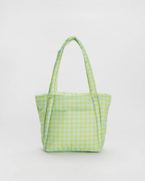 Baggu Puffy Mini Tote Bags Mint | 3602-SYOAE