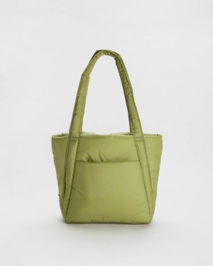 Baggu Puffy Mini Tote Bags Olive | 0983-KTUGD