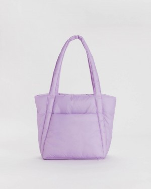 Baggu Puffy Mini Tote Bags Purple | 9351-FIYET