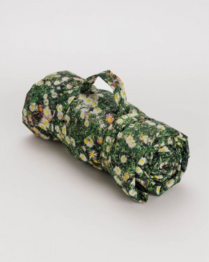 Baggu Puffy Picnic Blanket Green | 9504-UVDHN