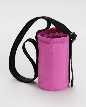 Baggu Puffy Water Bottle Sling Outdoor Bags Pink | 2517-TJMXE