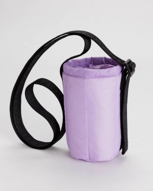 Baggu Puffy Water Bottle Sling Outdoor Bags Purple | 6579-ISWUA