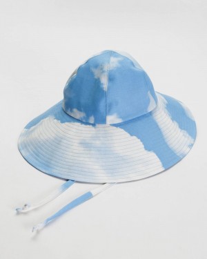 Baggu Soft Sun Hats Blue White | 4862-PFNOE