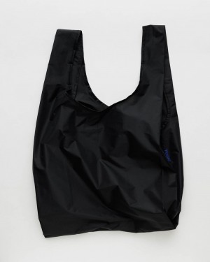 Baggu Standard Reusable Bags Black | 6427-NPWZF