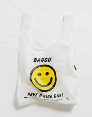 Baggu Standard Reusable Bags White | 0813-CBAMR