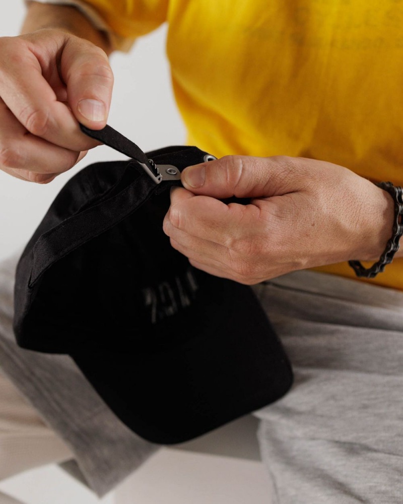 Baggu Baseball Cap Hats Black | 4915-HGMYQ