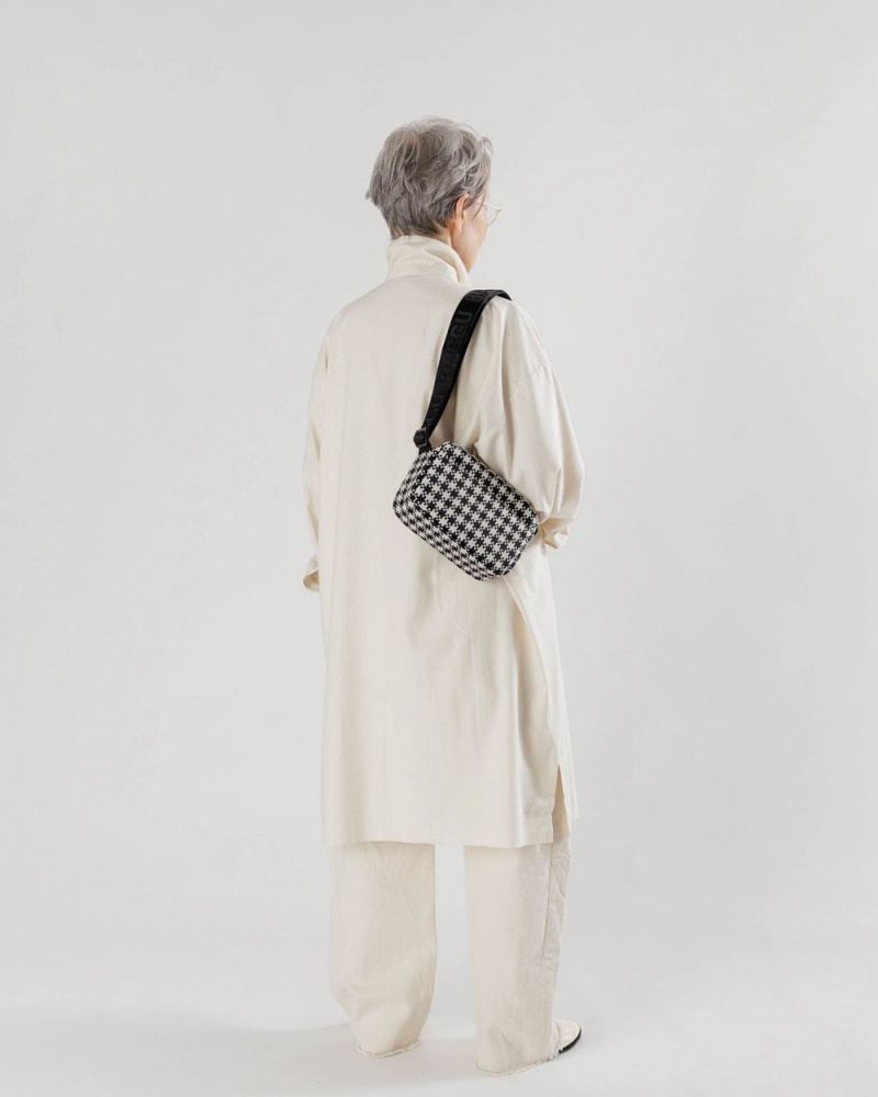 Baggu Camera Crossbody Bags Black White | 6815-LNIBC