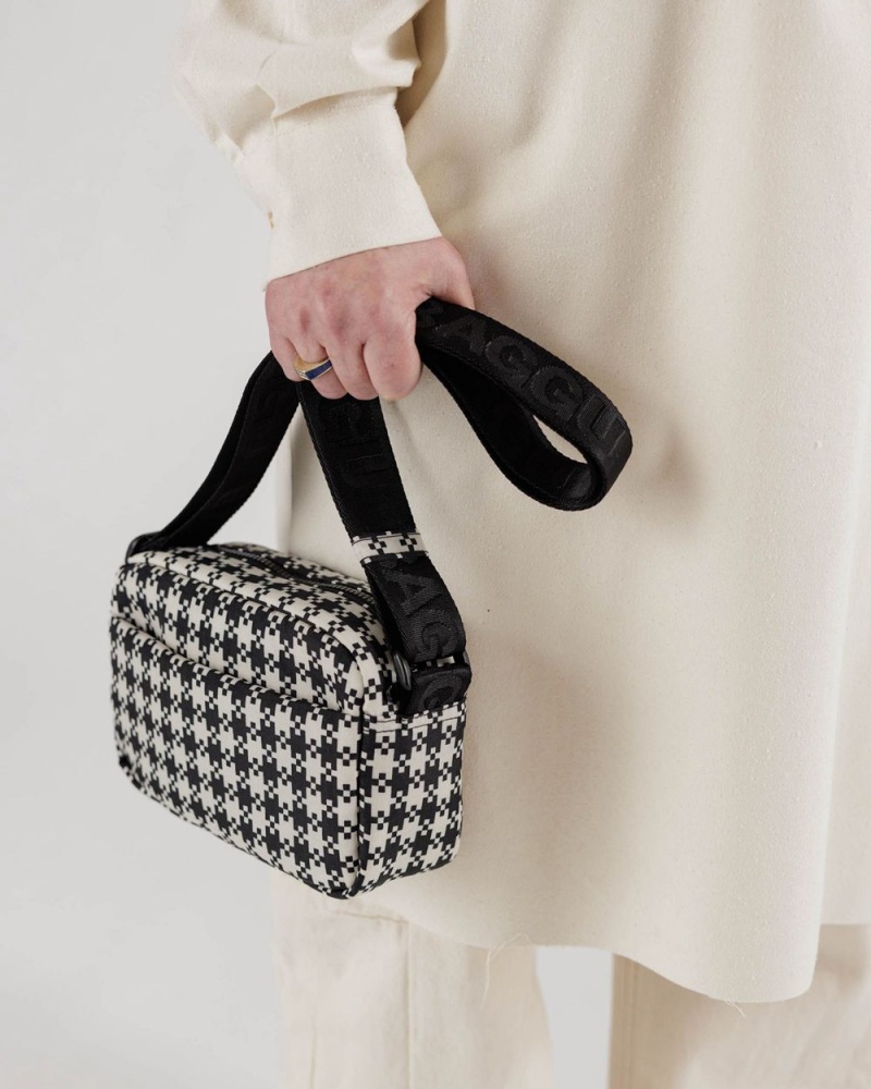 Baggu Camera Crossbody Bags Black White | 6815-LNIBC