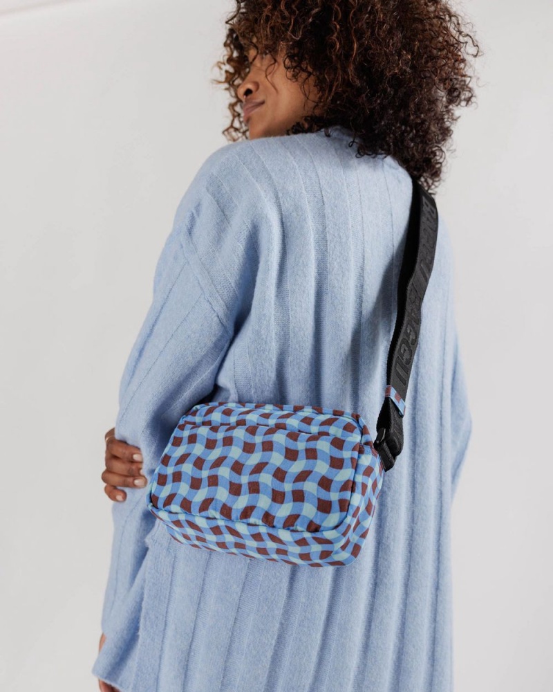 Baggu Camera Crossbody Bags Blue | 2487-PNIVA