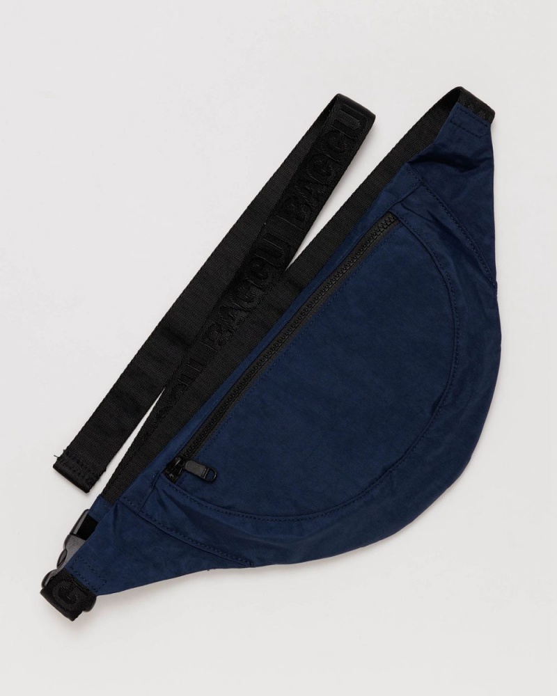 Baggu Crescent Fanny Pack Crossbody Bags Navy | 3670-XSRKJ