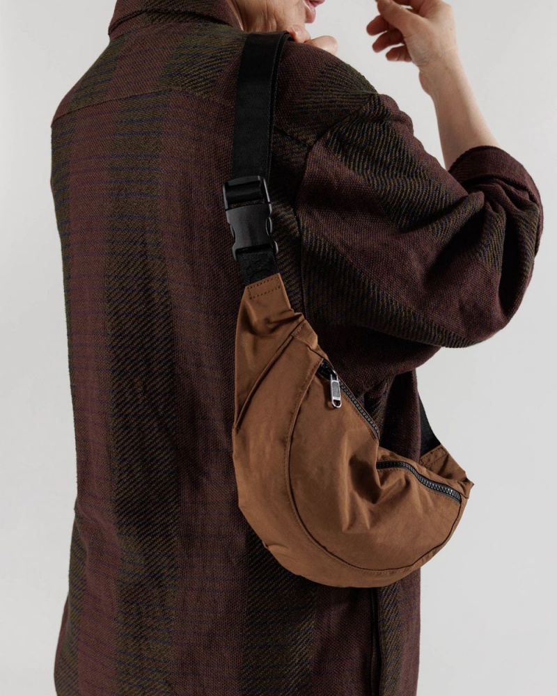 Baggu Crescent Fanny Pack Crossbody Bags Brown | 7698-PNLRO