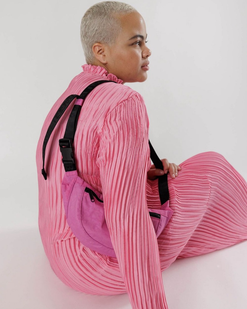 Baggu Crescent Fanny Pack Travel Bags Pink | 3406-KXMBQ