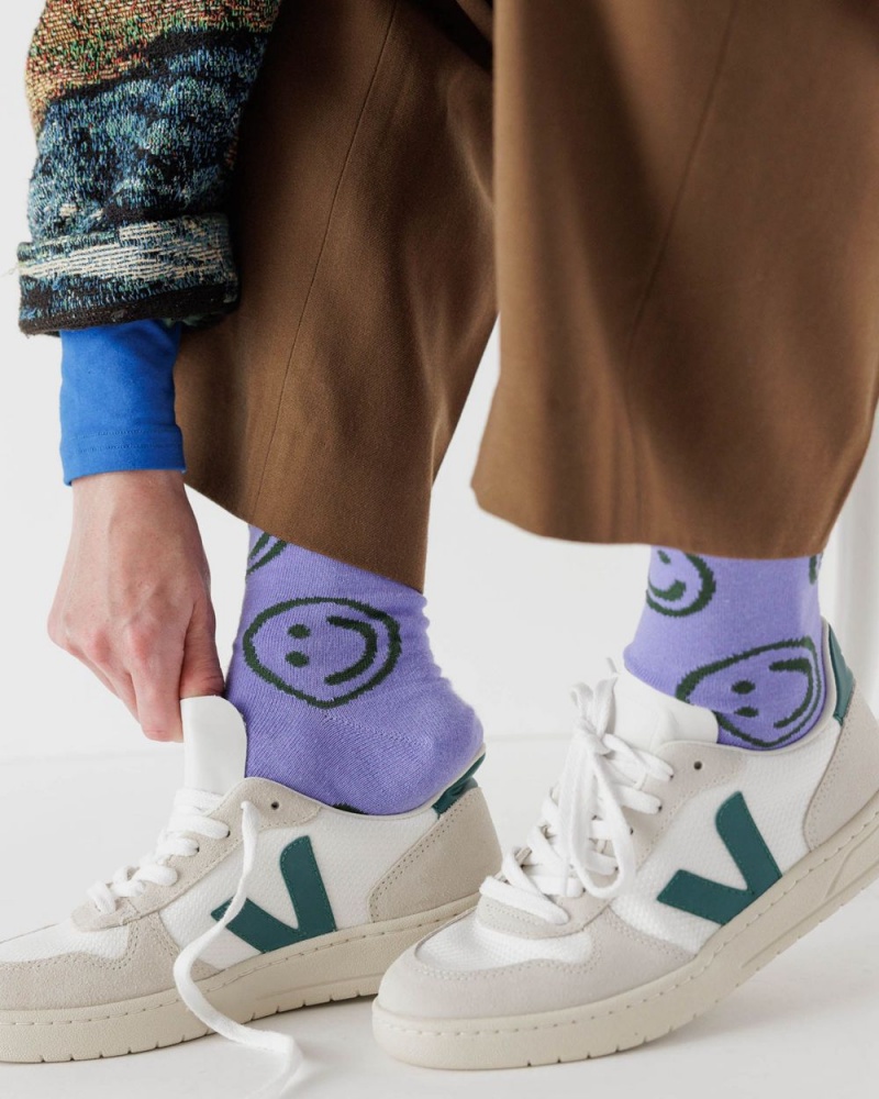 Baggu Crew Socks Lavender | 3617-OISZG