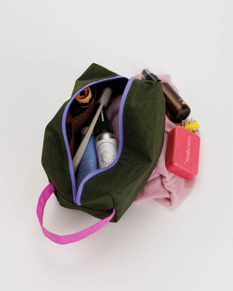 Baggu Dopp Kit Pouches Olive | 7240-WNTSY