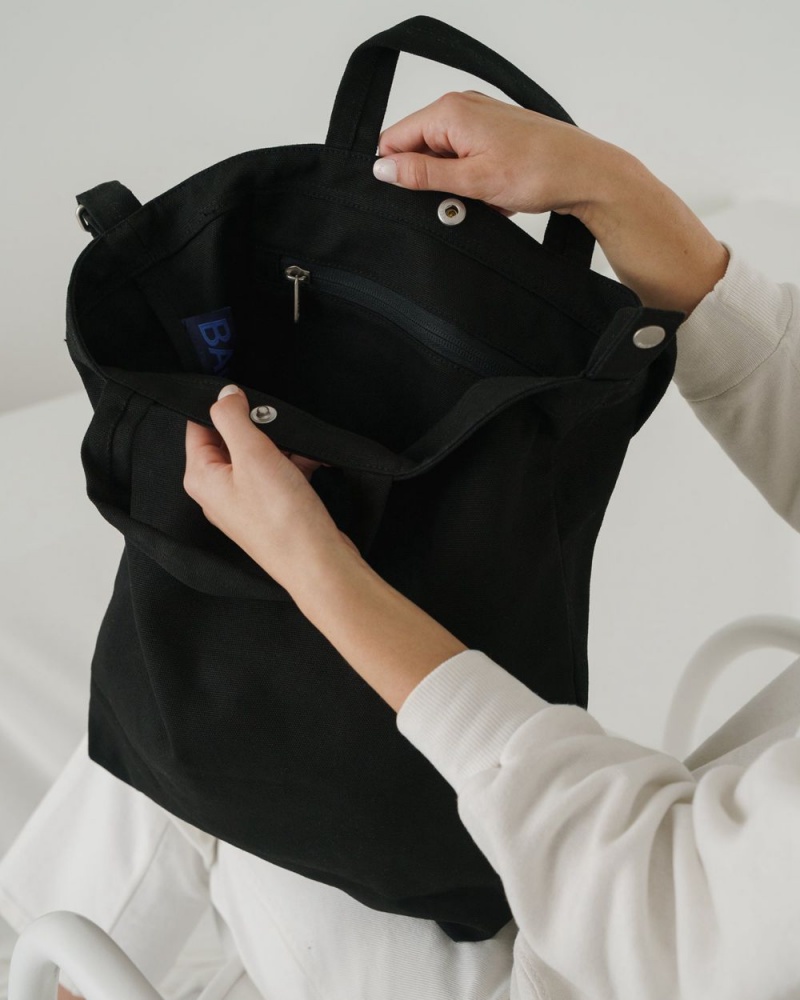 Baggu Duck Tote Bags Black | 2813-FAHKC