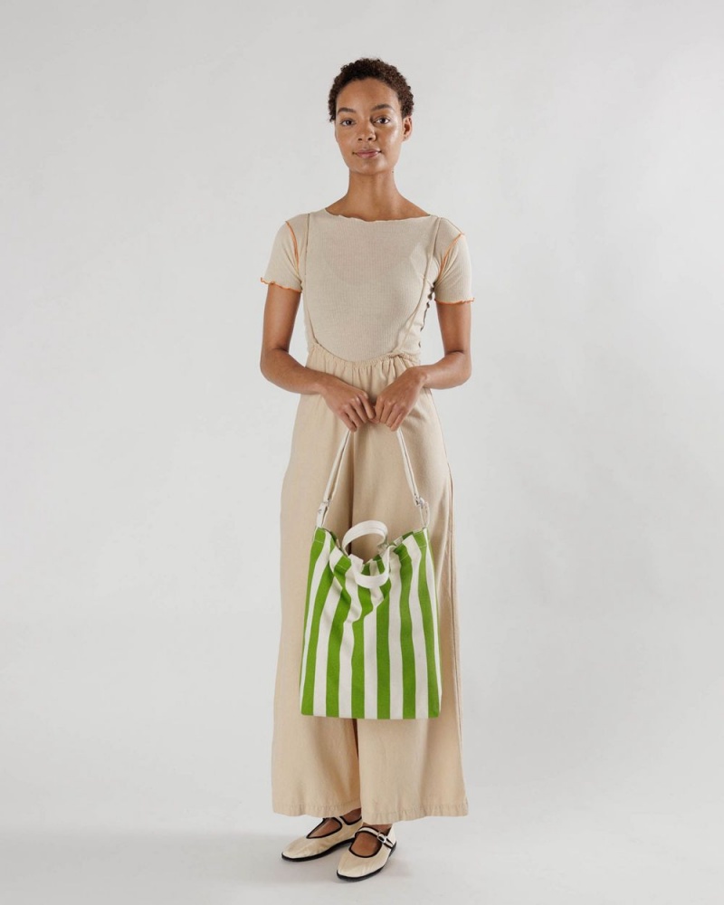 Baggu Duck Tote Bags Green White | 3290-NMHBY