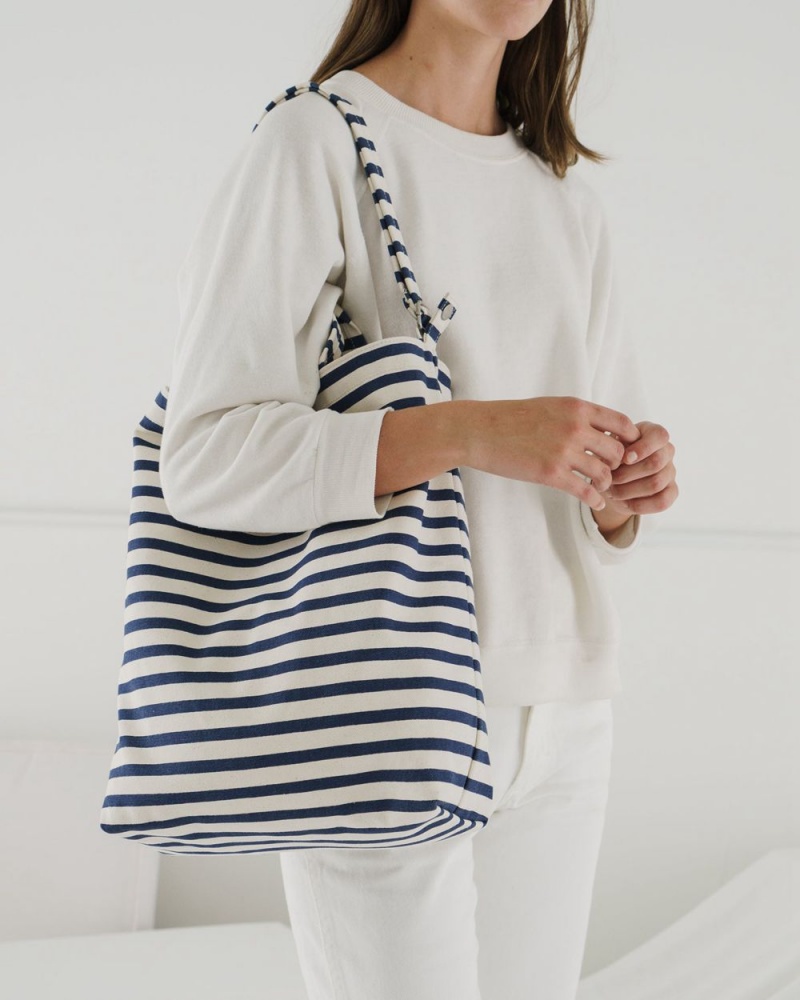 Baggu Duck Tote Bags Navy White | 7398-NWFPI