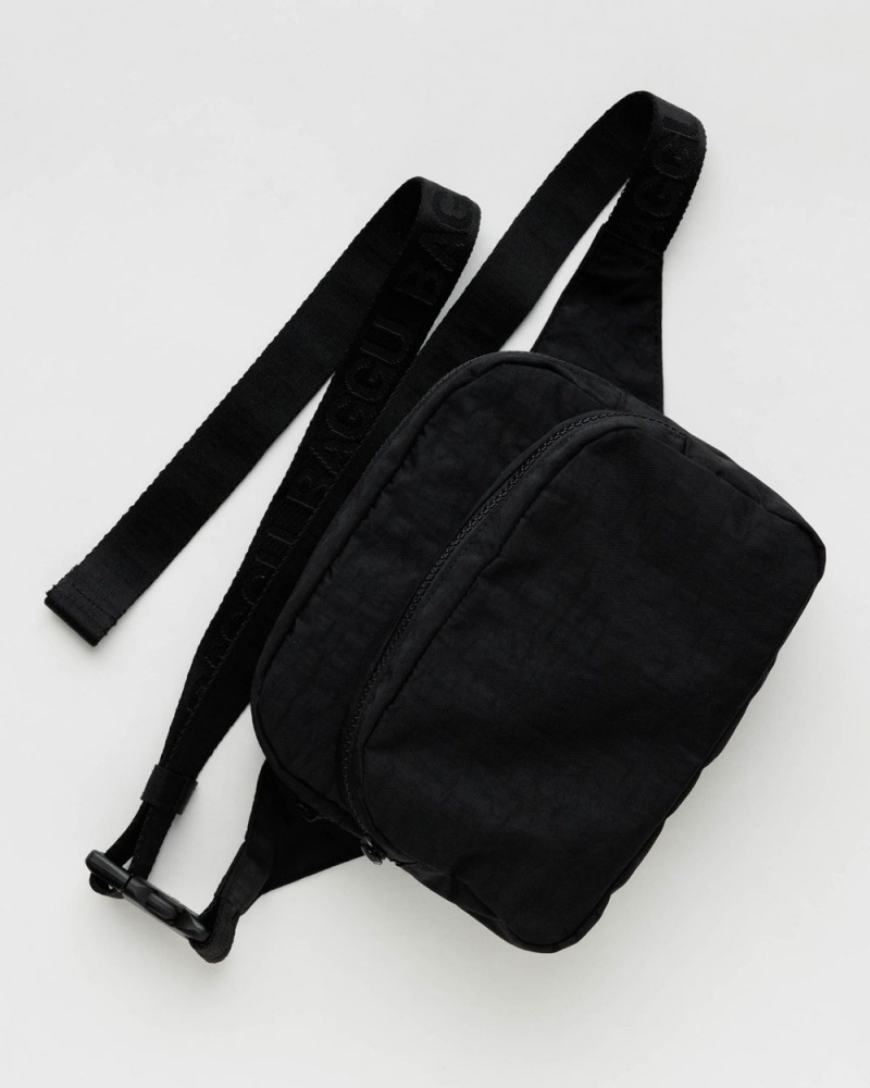 Baggu Fanny Pack Crossbody Bags Black | 0895-WRPEG