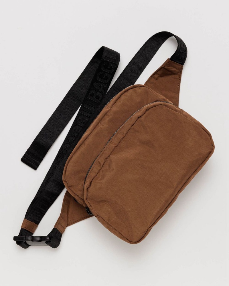 Baggu Fanny Pack Crossbody Bags Brown | 9217-OWXHD