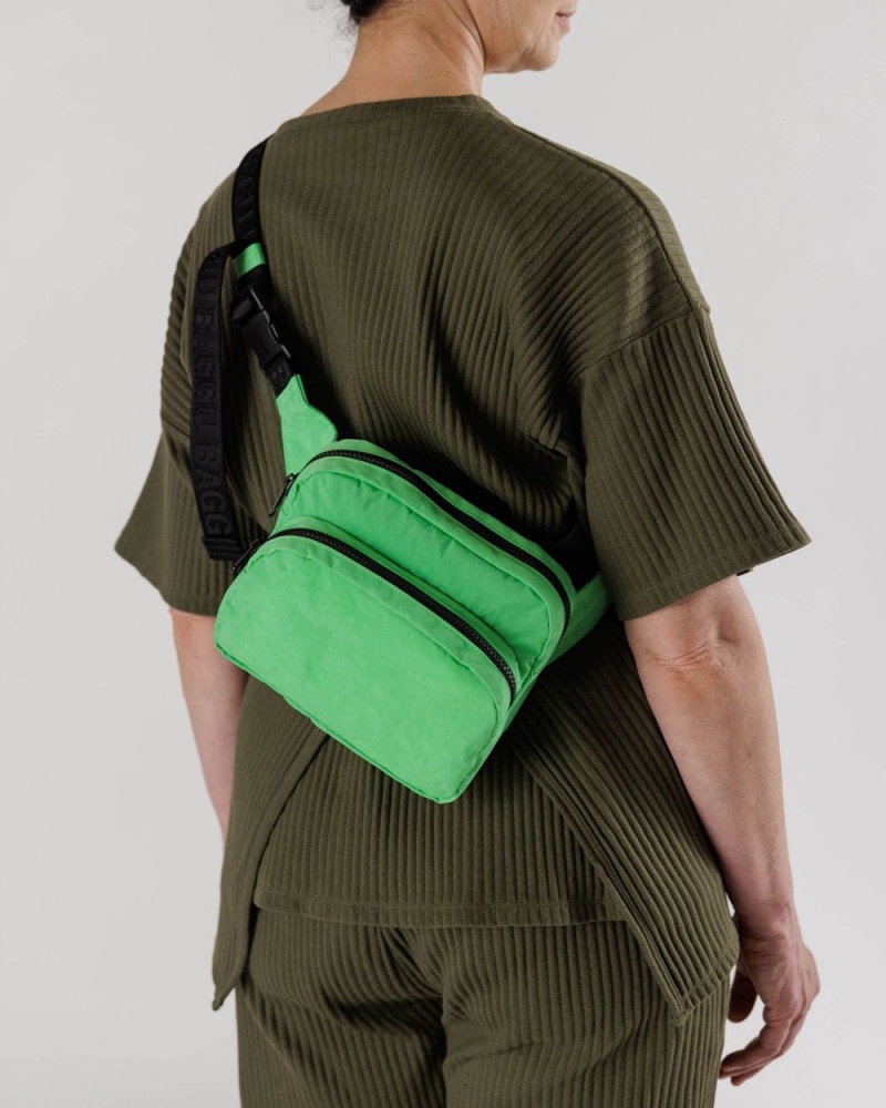 Baggu Fanny Pack Crossbody Bags Green | 5937-XYMKL