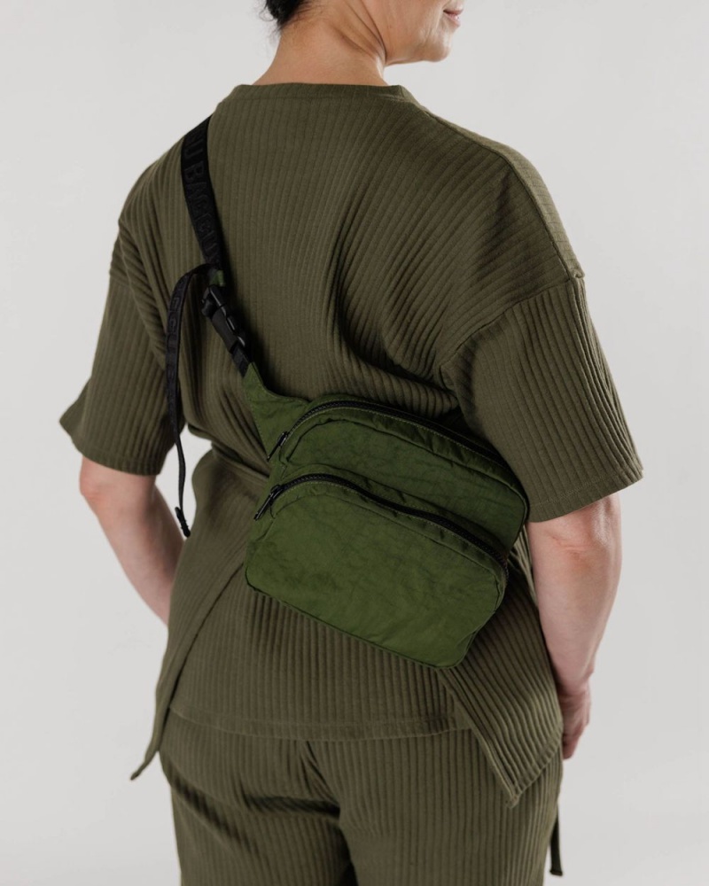 Baggu Fanny Pack Crossbody Bags Olive | 9352-CSALW