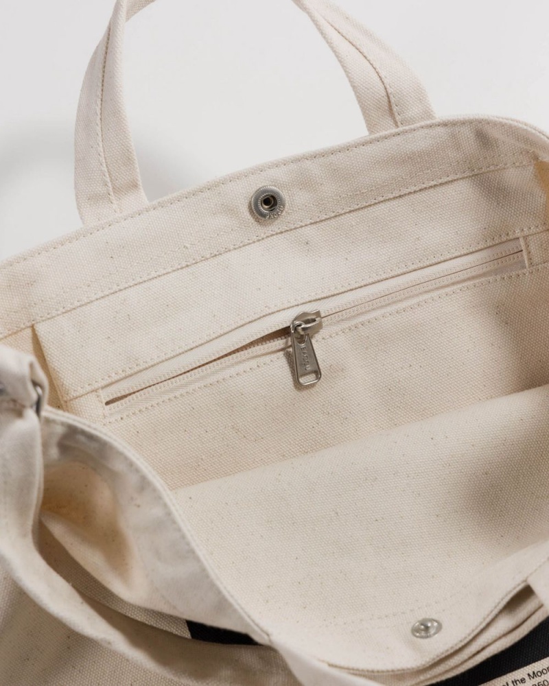 Baggu Horizontal Duck Tote Bags Beige | 3920-YLRMZ