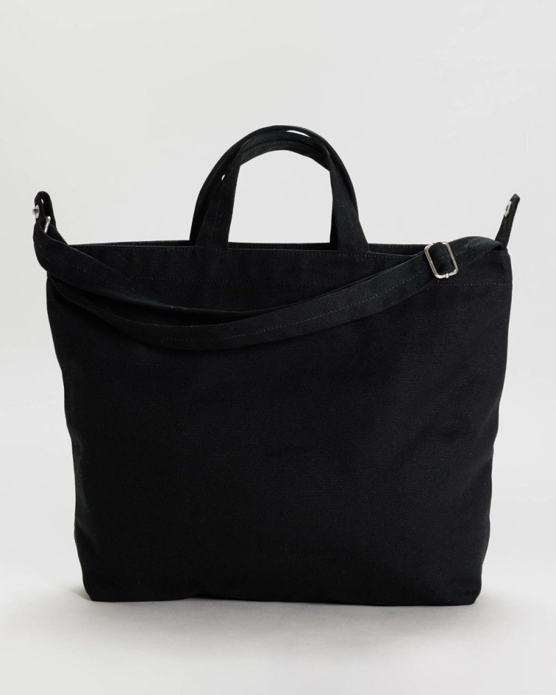 Baggu Horizontal Duck Tote Bags Black | 6014-RNLVQ