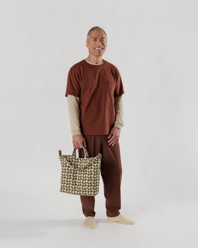 Baggu Horizontal Duck Tote Bags Brown | 3618-UIVLC