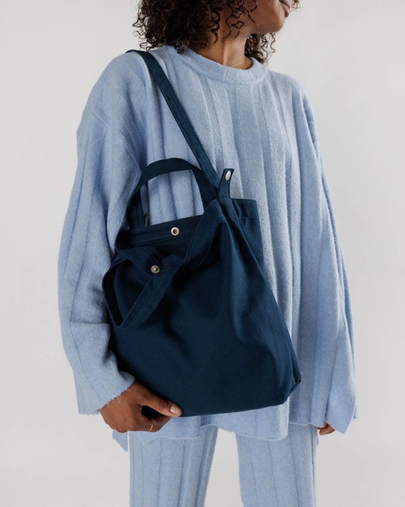 Baggu Horizontal Duck Tote Bags Navy | 4193-ZXPKV