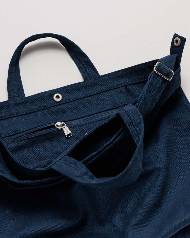 Baggu Horizontal Duck Tote Bags Navy | 4193-ZXPKV