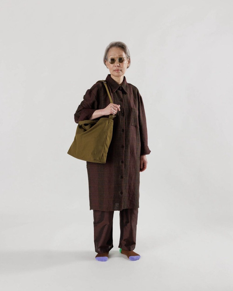 Baggu Horizontal Duck Tote Bags Olive | 0145-FTSZM