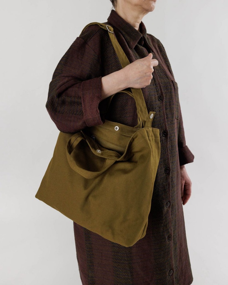 Baggu Horizontal Duck Tote Bags Olive | 0145-FTSZM