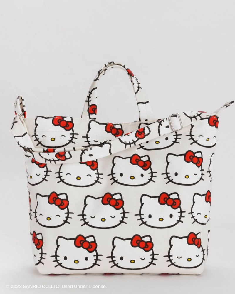 Baggu Horizontal Duck Tote Bags White | 7985-ASPVT