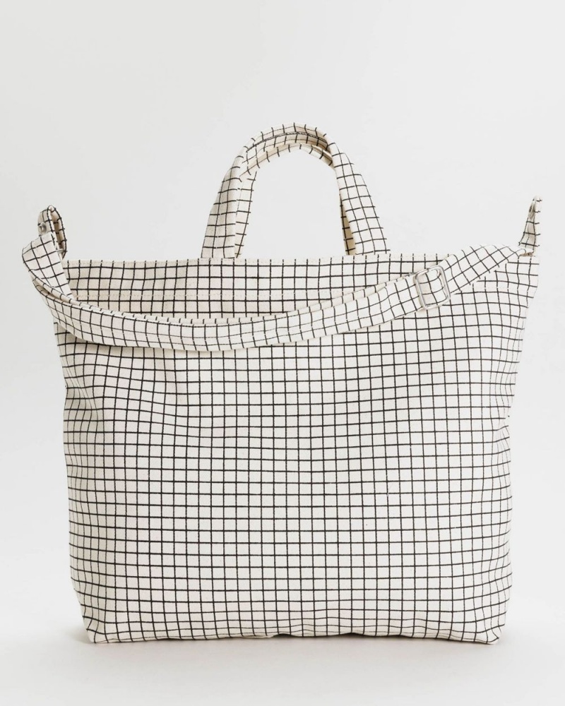 Baggu Horizontal Zip Duck Tote Bags Beige | 1582-VSZDF